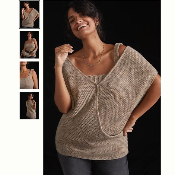Anthropologie Twist-Front Sweater Set - Picture 1 of 4